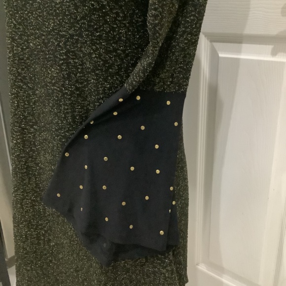 La Vanya, women’s black and gold metallic top, size M - Picture 3 of 6